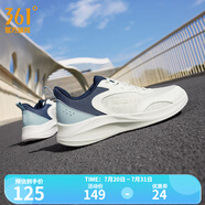 361度男鞋運(yùn)動鞋夏季新款網(wǎng)面透氣百搭休閑跑步鞋男 羽毛白/水霧藍(lán) 39
