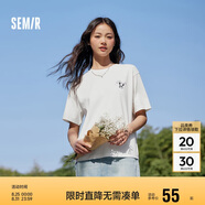 森馬[涼感T]觀(guān)園吉聯(lián)名短袖T恤女抗菌寬松熊貓夏裝潮109324100013