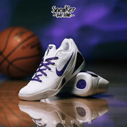 耐克（Nike）Kobe 9 Elite 科比9 白紫色低幫籃球鞋 IH1401-100 43