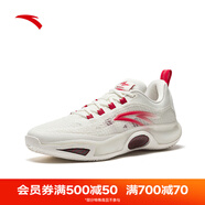 安踏（ANTA）【鋒芒2】籃球鞋男氮科技抗扭支撐耐磨實戰(zhàn)低幫運動鞋 熾影紅-1 39 (男6.5碼)