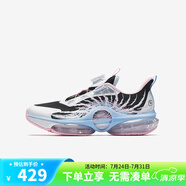 安踏（anta）女大童運(yùn)動(dòng)鞋新款紐扣鞋犟彈跑步鞋中大童跑鞋兒童女童鞋 【UFO】黑/安踏白-2 34