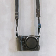 耐影適用于索尼微單A6400相機包A5100 A5000 A6300 A6100 NEX-6保護殼皮套半套底座保護套 新：a5000/A5100黑色底座+肩帶