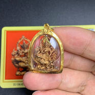 泰國(guó)真佛牌龍婆禪南2558騎鳳四面神四面佛正牌真牌禮物項(xiàng)鏈吊墜