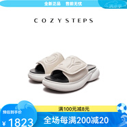 COZY STEPS可至[明星同款]男士春夏輕 香草奶白色+曜石黑 39