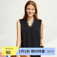 AMII職業(yè)西服套裝女春夏新款休閑外套時尚西裝兩件套 黑色(吊帶背心) S (155)