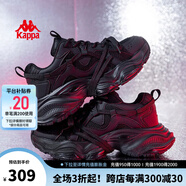 KAPPA卡帕老爹鞋女鞋2025夏季新款潮流百搭情侶休閑鞋復(fù)古運(yùn)動(dòng)鞋子女 黑色(37CJ) 39 偏小半碼