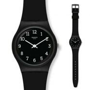 斯沃琪（Swatch）【踏青季】Swatch斯沃琪手表女生學(xué)生男表女表簡約簡單純黑之路 純黑之路GB301_故障率高_不