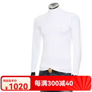 阿瑪尼（Emporio Armani）EA 阿瑪尼 男保暖打底衫高領(lǐng)長(cháng)袖T恤112009 3F511 白色 10 M (國內倉)