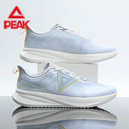 匹克男鞋運動(dòng)鞋夏季網(wǎng)面透氣學(xué)生輕便休閑減震軟底防滑彈力跑步鞋子男 淺灰藍4247H 39
