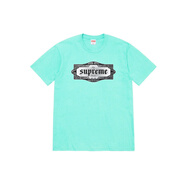 SupremeSS22 Week 8 Top Shotta Tee 字母印花圓領(lǐng)套頭短袖美式潮流T恤 藍(lán)色 M