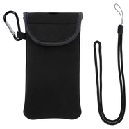 適用于蘋(píng)果iPhone 17 Pro Max手機包保護套潛水料防塵鏡頭防刮 黑色包含掛鉤不包含掛繩 6.8寸以?xún)仁謾C用