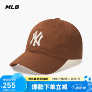 MLB帽子男女軟頂棒球帽虞書欣明星同款運動鴨舌帽3ACP6601N-50BRL-F
