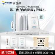 潤百顏水光亮透肉肉面膜28g/片補(bǔ)水保濕提亮膚色煙酰胺護(hù)膚品試用男女