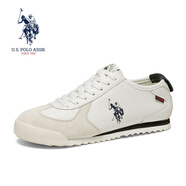 U.S. POLO ASSN.保羅男鞋春秋爆款復古德訓鞋軟底舒適輕阿甘鞋商務(wù)休閑便鞋運動(dòng)鞋