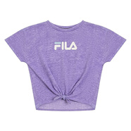 斐樂（FILA）美國直郵fila 少女 T恤斐樂短袖運動春夏休閑日常 Purple/White M