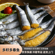 【京東冷鏈】多春魚鮮活生鮮冷凍魚柳葉魚帶籽滿籽魚肉質(zhì)鮮嫩海魚 500g(1斤1包) 家庭下酒菜 大號滿籽多春魚5斤