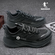 喬丹男鞋運動(dòng)鞋男2025夏季新款緩震回彈防水耐磨防滑戶(hù)外徒步登山鞋男 黑色/電掣灰 43