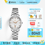 依波路（ERNEST BOREL）瑞表情侶機(jī)械原裝進(jìn)口機(jī)芯品牌祖爾斯系列送老公禮物 女鋼帶【29MM】N0401L0B-MS2S