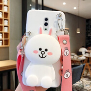 葉余零錢包iPhone6s/7/X手機(jī)殼8plus斜跨蘋果6plus/8/11pro卡通XR女款 斜跨鏈零錢包-白色-可妮兔 iPhone6s  4.7寸