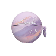 創(chuàng  )昌越適用SANAG塞那S6S pro夾耳機保護套u(yù)ltra可愛(ài)卡通藍牙耳機殼塞那S6S保護套水貼潮款軟殼 【紫色笑臉】送圓環(huán) 耳機保護套 塞那S6S ultra夾耳機保護套