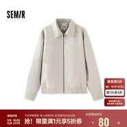 森馬外套男秋季時尚質(zhì)感pu仿皮衣短款寬松簡約夾克潮109524108104