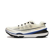 李寧（LI-NING）2024冬季新品的盧V2男子戶外登山徒步時(shí)尚舒適?絲高回彈越野跑鞋 U009-1米白色 39