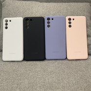 三星（SAMSUNG）原裝三星S21Ultra手機殼S21+保護套S21全包防摔液態(tài)硅膠殼 S21Ultra 帶包裝  黑色