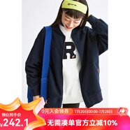 雲(yún)上生活女裝棒球款短外套新款寬松簡約設(shè)計感外套女2025春W5939X 藏藍色 L