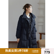 獨(dú)束【三色可選】大碼女裝白鴨絨羽絨服女冬新款胖mm收腰顯瘦外套 氣質(zhì)黑 2XL