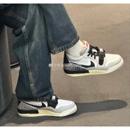 耐克（NIKE）/Air Jordan Legacy AJ312 白銀色 復(fù)古籃球鞋男女HJ3483-101 CD9054-105 白黑（GS） 42 專柜正品支持鑒l