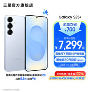 三星（SAMSUNG）Galaxy S25+ 超擬人AI助理 增強(qiáng)的超視覺影像 驍龍8至尊版移動(dòng)平臺(tái) AI手機(jī) 冷川藍(lán) 12GB+512GB 官方標(biāo)配