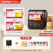 精臣B1/B3S超市價(jià)格智能標(biāo)簽打印機(jī)條碼收款二維碼不干膠貼紙服裝店珠寶貨架食品藥店商品商超價(jià)簽便攜 超市卡紙(可卡入)標(biāo)簽套裝（B3S智能版+7卷裝）