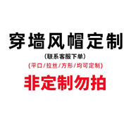 歐芬琦（OUFENQI） 304不銹鋼風(fēng)帽外墻出風(fēng)口穿墻防雨帽油煙機防風(fēng)罩煙道排風(fēng)口網(wǎng)罩 需定制加長(cháng)穿墻風(fēng)帽聯(lián)系客服