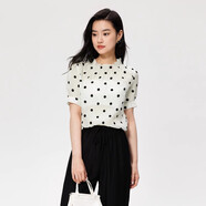 飄蕾（peoleo）2025夏季新品商場(chǎng)同款萊賽爾波點(diǎn)好看百搭小衫連衣裙 波點(diǎn)小立領(lǐng) S