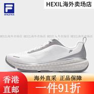 斐樂(lè )（FILA）男鞋ENERGY2+路跑鞋 新款舒適運動(dòng)鞋跑步鞋 白中白/銀器灰-BC 39