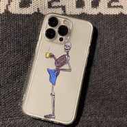 卡斐樂(lè )適用蘋(píng)果16手機殼15plus14pro透明防摔121311卡通可愛(ài)7PLUS 相框TPUA-透明-LKYE個(gè)性骷髏WJ23 蘋(píng)果6/蘋(píng)果6S通用