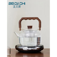北大史（BEIDASHI）北大史2025新款蒸煮一體茶壺家用大號玻璃煮茶壺電陶爐燒水壺1L TL-021明+魔術(shù)師晶黑電陶爐