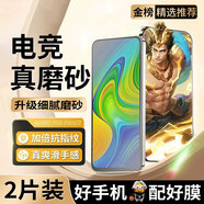 邁煜【臻選電競(jìng)磨砂膜】小米紅米手機(jī)系列磨砂鋼化膜電競(jìng)防指紋全玻璃手機(jī)膜保護(hù)膜夏天抗手汗游戲膜 紅米10X-4G版 【臻選*電競(jìng)手感磨砂】防窺款*2片裝