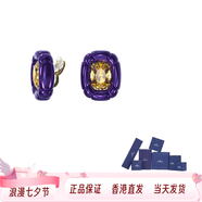 施華洛世奇（SWAROVSKI）Dulcis耳夾女款七夕情人節(jié)禮物 紫色/金色 均碼 品牌禮袋