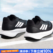 阿迪達(dá)斯（adidas）男鞋跑步鞋 25秋新款運動鞋緩震防滑慢跑鞋網(wǎng)面透氣低幫休閑鞋子 時尚黑白/新到貨/RUNFALCON 5 41 (內(nèi)長255mm)