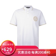范思哲（VERSACE JEANS COUTURE）男士時(shí)尚PoloT恤 白色76GAGT02 CJ01T G03 XXL