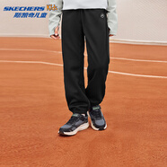 Skechers斯凱奇2025年秋季新款兒童舒適針織長褲男女款休閑褲子L325K061 K042/碳黑/0018 120