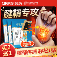 同仁堂腱鞘炎貼 囊腫鼓包專用膏貼手指大拇指手腕疼痛冷敷膏藥貼三盒裝