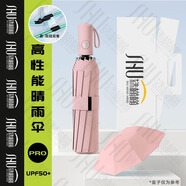 接運(yùn)貓60骨全自動(dòng)雨傘男女學(xué)生晴雨兩用防曬防紫外線太陽(yáng)傘自動(dòng)傘 B588K升級(jí)雙段六龍骨黑膠自動(dòng)傘-