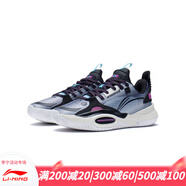 李寧籃球鞋男大童新款全城ALLCITY10輕量高回彈運動(dòng)鞋YM 乳白色/黑色-5 39