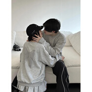 小眾設(shè)計感情侶裝春秋季衛(wèi)衣一男一女連衣裙兩件套法式一衣一裙 男上衣 M