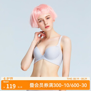 愛美麗IMIS內(nèi)衣無鋼圈小胸聚攏顯大純色3/4中厚文胸IM17AIN1 灰色 70A