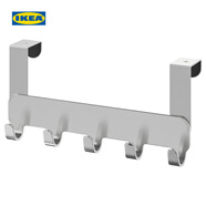 宜家（IKEA）BROGRUND布魯格隆德門(mén)后收納掛鉤免打孔省空間掛衣架 房門(mén)式掛衣鉤不銹鋼