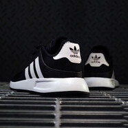 阿迪達(dá)斯 （adidas）三葉草男鞋夏季新款網(wǎng)面透氣運(yùn)動鞋跑步鞋男 cq2405_黑白_ 35.5