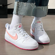 耐克（NIKE）女鞋 2025秋季新款時尚潮流運動鞋低幫百搭板鞋休閑鞋子大童鞋 COURT/111/水蜜桃粉 37.5